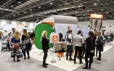 Live View Green Screen photos with Social Media Uploads at the London Baby Show, Excel