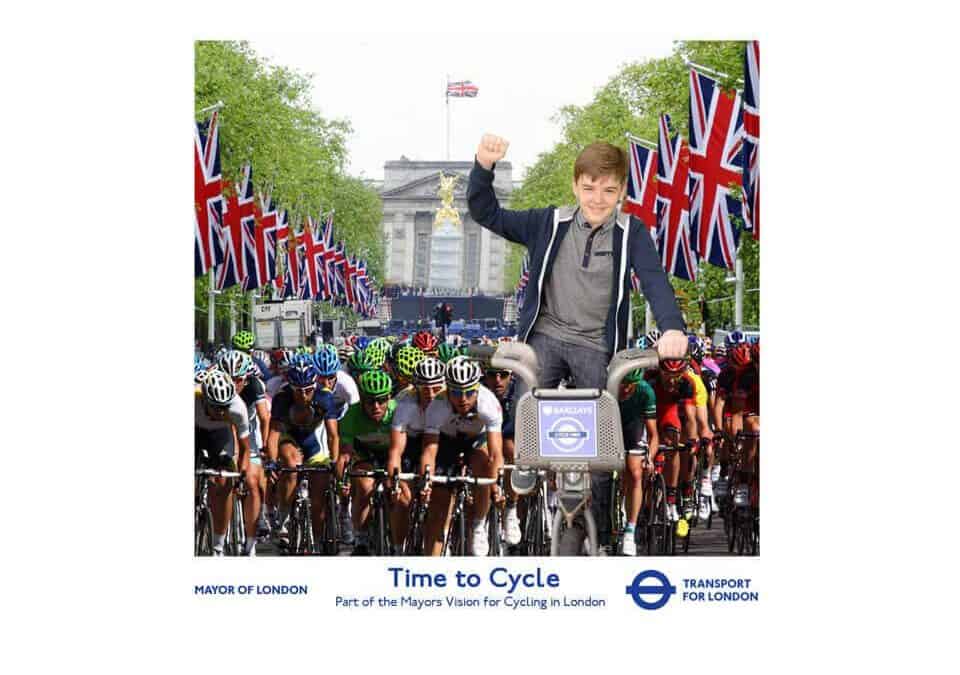 Green Screen Cycling Photos for TfL at the Olympic Park