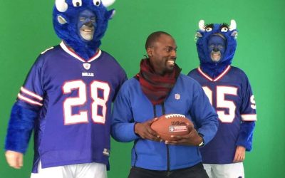 QR Codes with Live Green Screen Video at the NFL Wembley