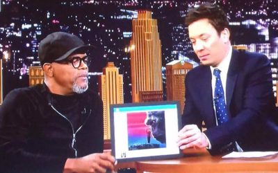 Our Green Screen photo with Samuel L Jackson made The Tonight Show!