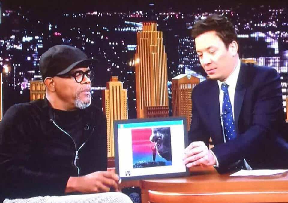 Our Green Screen photo with Samuel L Jackson made The Tonight Show!
