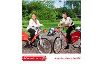 Santander Cycles Milton Keynes Green Screen Launch with Heart FM
