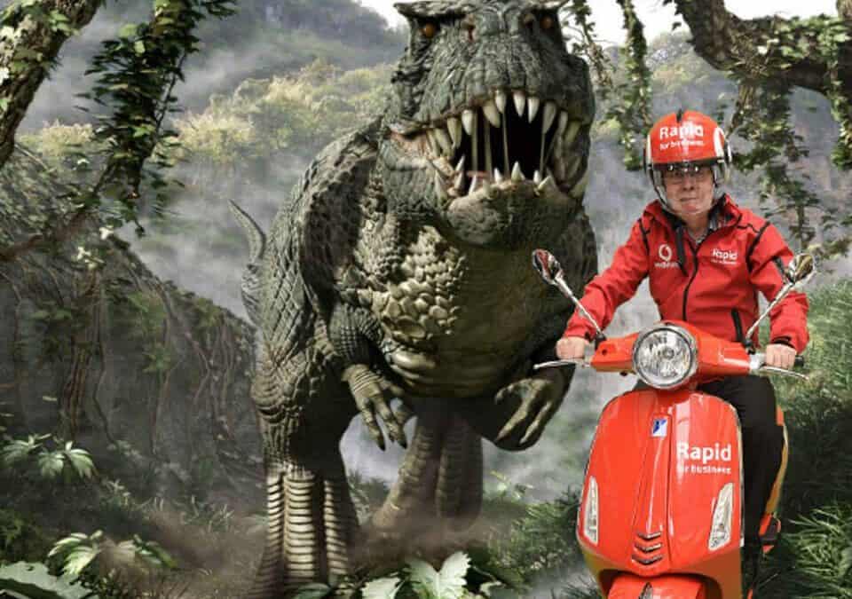 Green Screen Video with instant Social Sharing with Vespa Scooter