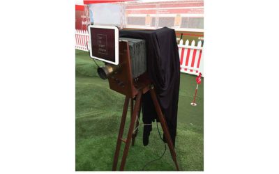 Vintage GIF booth at The Open 2016 with HSBC