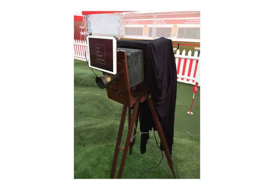 Vintage GIF booth at The Open 2016 with HSBC